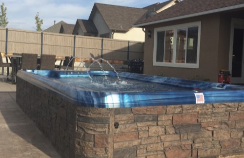 Our latest swim spa installation.