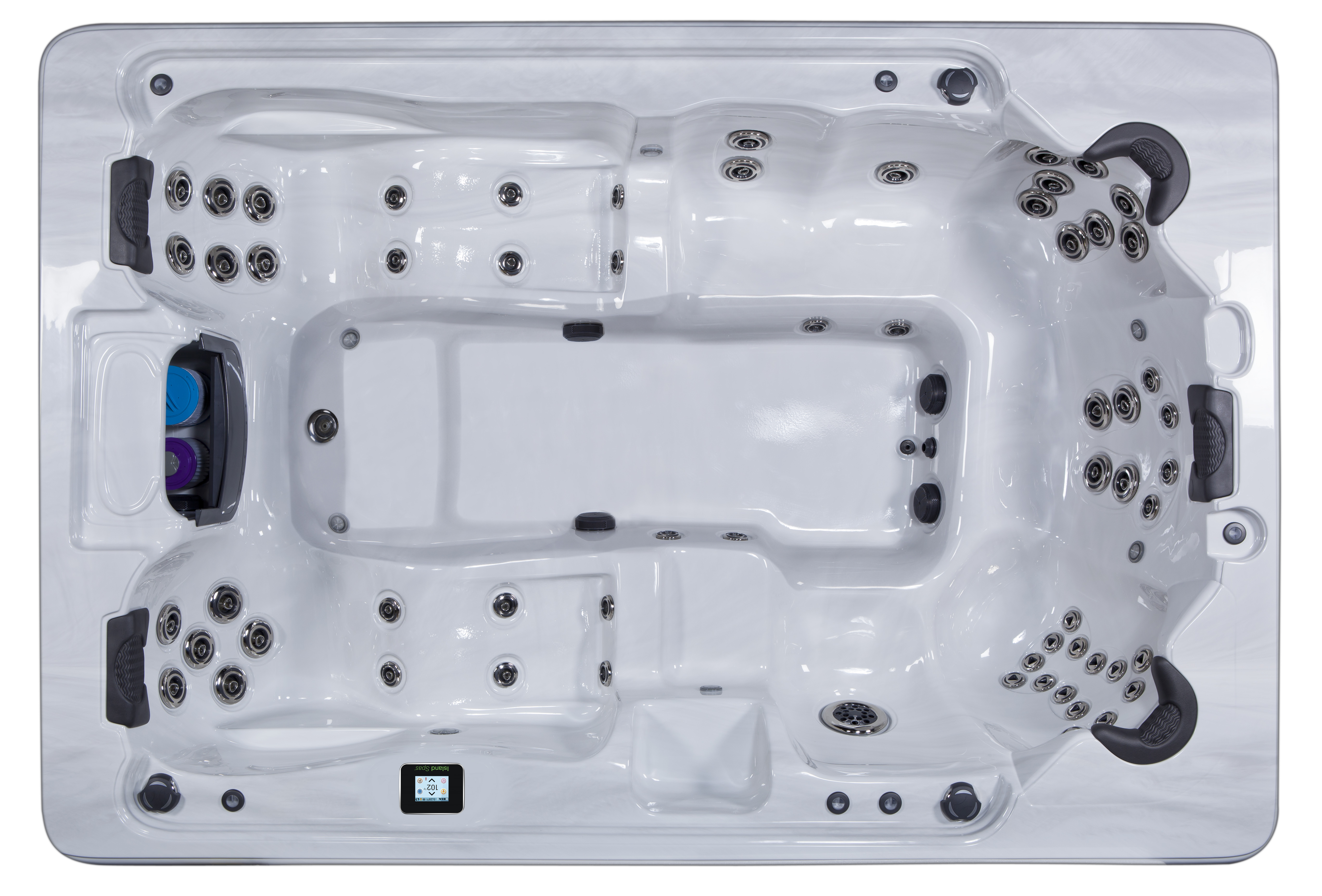 Bimini hot tub with 10 seats and up to 72 jets