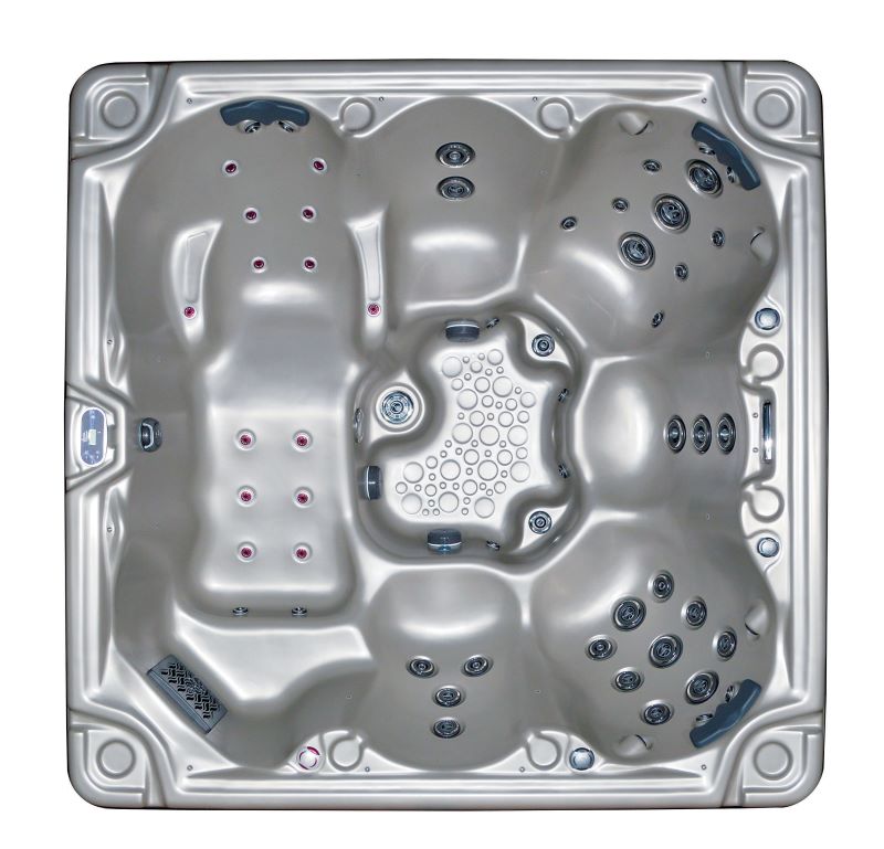 Heritage 1 hot tub with 6-7 seats and 61 jets