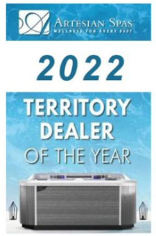 2022 Artesian Spas Territory Dealer of the Year